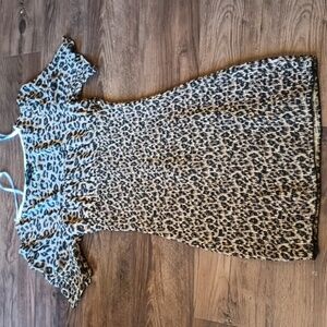 Majorelle Cheetah Square Neck Gathered Dress BBB